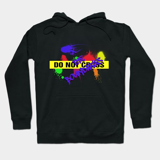 Do Not Cross / XtheBoundaries (with BBE logo) Hoodie by X the Boundaries